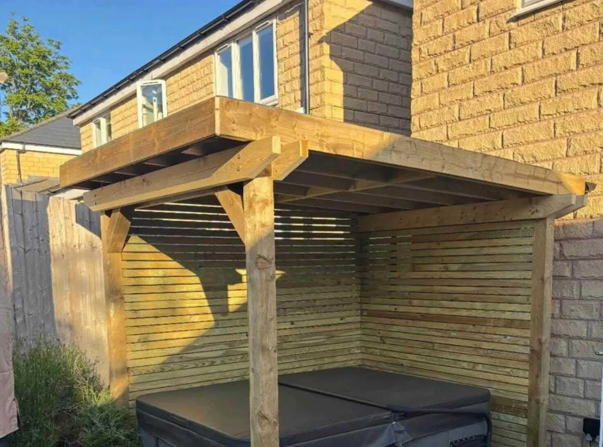 Timber pergola from the Tom Cutts project gallery